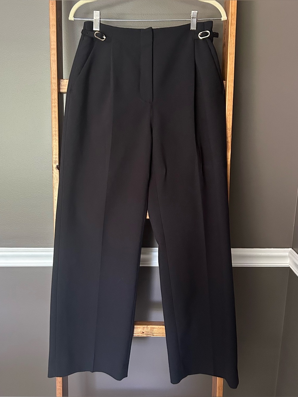 Abercrombie & Fitch Black Wide Leg Trousers